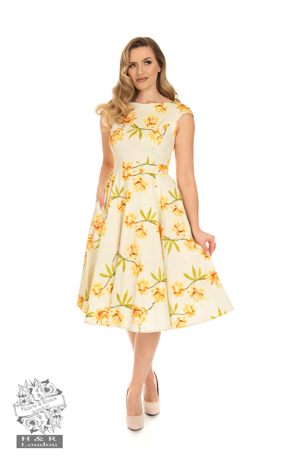 Evonne Floral Swing Dress